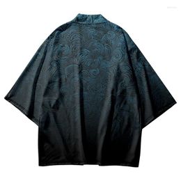 Ethnic Clothing Summer Asian Streetwear Print Kimono And Shorts Men Women Yukata Clothes Cardigan Shirt Japanese Robe Haori Kimonos
