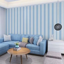 Wallpapers Pvc Self Adhesive Strip Design Wallpaper Blue Pink Wall Paper Green Sticker For Interior Living Room Decoration