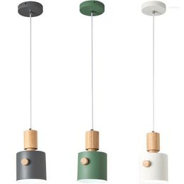 Pendant Lamps LED Bedroom Bedside Chandelier Marked Dragon Colour Decorative Solid Wood Cafe El Living Room