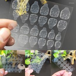 Nail Gel 12/24 Pcs/lot Double Sided Clear Adhesive Women Art Tool Fake Nails Tools Press On