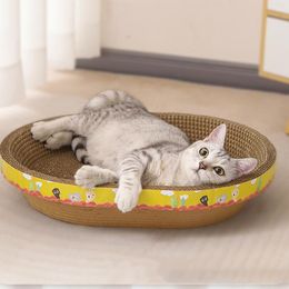 Scratchers Cat House with Scratcher Play Structure for Cats Playground Corrugated Paper Pad Bed Pet ProductsToy Bowl Nail Scraper Lounger