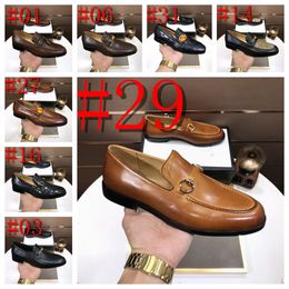 Casual DESIGNER LEATHER SHOES MEN Black MEN LUXURY DRESS SHOES Male Oxford Footwear Moccasins MEN Party SHOES High Quality