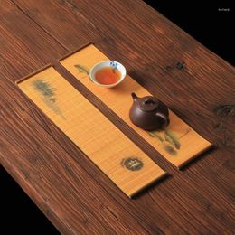 Table Mats Bamboo Tea Anti-scalding Placemat Waterproof Pot Pad Decor Cup Mat Traditional Chinese Tearoom Accessories