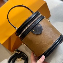 designer bag cannes Round barrel bag Shoulder Bags Women High Quality DIANE Handbags Messenger Bags Purse Women's Leather Handbag Tote Satchel Wallet