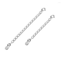 Chains Sinya Jewelry DIY Finding 925 Sterling Silver Extended 4.7cm 6cm Necklace Bracelet Chain Extender With Tag