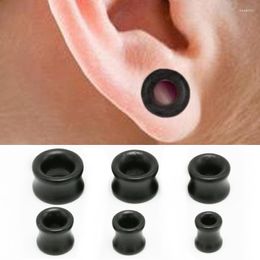 Hoop Earrings Jewellery Piercing Expander Flesh Ear Plug Wooden Gauges Punk Black Hollow 8-18mm