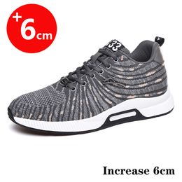 Men Elevator Shoes Height Increase Shoes for Men Height Increase Shoes Insole 6CM Black Shoes