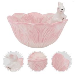 Dinnerware Sets Salad Bowl Kids Snack Container Ceramic Bowls Fruit Serving Dish Easter Mixing