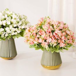 Decorative Flowers 1 Bunch Of 30cm Artificial Tulips DIY High-quality Silk Home Garden Center Party Flower