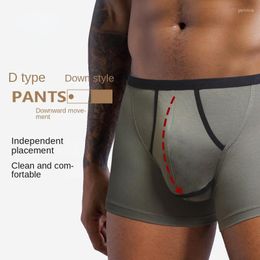 Underpants Boys Scrotal Support Underwear Male Youth Cycle Breathable Separation Sex Boxer Shorts Student Comfortable With Penis Hole