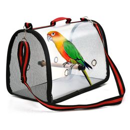 Covers Portable Transparent Bird Cage Lightweight And Breathable Bird Parrot Shrouded Ventilated Travel Bag Easy To Clean Pet Accessori