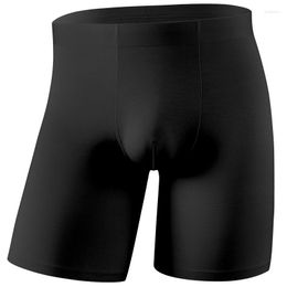 Underpants Men' Underwear Boxers Shorts Homme Regenerated Fibre Panties Man Solid Long Leg Cueca Calzoncillo Large Size XL-7XL