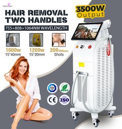 Diode Laser hair removal machine 200 millions shots for all skin Colours Free Shipment Painless lazer