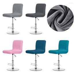 Chair Covers 1/2/4/6 Velvet Short Back Cover Seat Slipcover El Bar House Armchair Polyester Arm