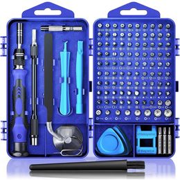 Schroevendraaier Computer Repair Kit 122/115 in 1 Magnetic Laptop Screwdriver Kit Precision Screwdriver Set Small Impact Screw Driver Set Case