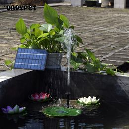 Pumps SolarPowered Water Pump Kit 8V 1.8W Solar Panel Water Floating Solar Powered Fountain for Bird Bath Pond Garden