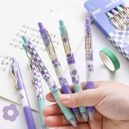 Pcs/lot Creative Tulips Press Gel Pen Cute 0.5mm Black Ink Pens Gift Stationery Office School Supplies Wholesale