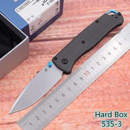 Messen Hard Box Mark S90V Blade 5353 Carbon Fibre Handle Folding Pocket Survival EDC Tool Kitchen Camping Hunt Utility Outdoor Knife