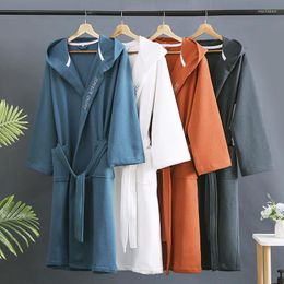 Women's Sleepwear Home Dressing Gown Couples Bathrobe El Lovers Casual Robes Quilted Cotton Nightgown Kimono Bride Groom Wedding