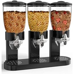 Storage Bottles Food Cereal Dispenser Containers Candy Dry Container Countertop Rotating Knob For Nuts Rice Granola