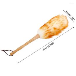Hooks Non Static Dust Brush Household Feather Wool Duster Removal Dusting Broom Clean