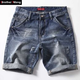 Men's Shorts Classic Denim Shorts Men 2022 Summer Fashion Casual Slim Fit Ripped Blue Short Jeans Male Brand Clothes2 T230502