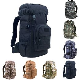 Backpacking Packs 50 Litres Military Tactics Backpack Large Capacity for Men Nylon Army Bag Climbing Hiking Travel Bag Mochila Camouflage Backpack J230502