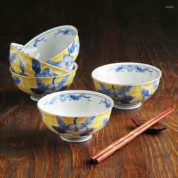 Dinnerware Sets Made In Japan Style Ceramic Bowls Set Porcelain Tableware Rice 5pcs Decorative Soup Noodle Gift Box
