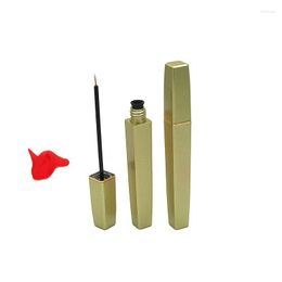 Storage Bottles Gold Eyelash Growth Liquid Tube Empty Cosmetic Container 4 ML Eyeliner Compact Natural Eye Lash Growthing