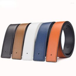 Belts 5 Colours Men High Quality Pin Buckle Strap Genuine Leather Waistband Ceinture Men's No 3.8cm H Belt