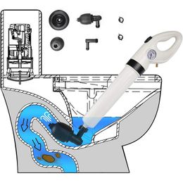 Plungers Sewer Dredge Tool Clogged Toilet Plunger Drain Blaster High Pressure Cleaner Air Drain Cleaner Manual Pneumatic Dredge Equipment