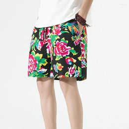 Men's Shorts Attractive Beach Non-Fading Drawstring With Pocket Summer Men Dress-up