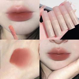 Lip Gloss Velvet Matte Lipstick Liquid Apricot Milk Waterproof Long Lasting Stick Women Red Tint Student Beauty Cosmetic