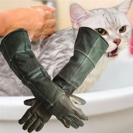 Repellents 1 Pair Pet Gloves Handling Gloves Strengthened Leather Anti Bite Protective Gloves For Cat Dog And Gardening Work Gloves