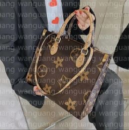 9A Deluxe handbag designer bag leopard pattern handbags Onthego pochette hot cruciform women's casual PVC leather shoulder bags large handbag MM GM