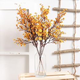 Decorative Flowers 50cm Gypsophila Artificial Silk Bouquet Babies Breath Fake DIY Home Living Room Wedding Decoration Autumn