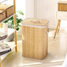 Organisation Storage Folding Laundry Basket Organiser HandWoven Large Capacity Bamboo Baskets Cover Household Clothes Toys Storage Bucket