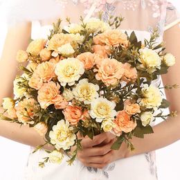 Decorative Flowers Artificial Flower Moratu Dahlia Home Decor Preserved Atmosphere Arrangement Bouquet