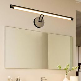 Wall Lamp Light Moden Mirror Mounted USB Night Fixture Sconce Black Silver Living Room Bedroom Decoration