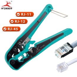 Tang RDEER 3in1 Wire Stripper 4P/6P/8P Network Crimping Pliers Cable Cutter Multifunctional Electrician Crimping Tool