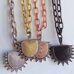 Pendant Necklaces Statement Geometric Necklace For Women Men Gothic Gold Chunky Chain Fashion Party Jewellery GiftPendant