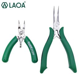 Tang LAOA Mini Curved Nose Pliers Jewelry repair Bent nose Plier DIY handiwork nippers