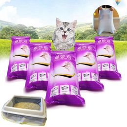 Housebreaking Pet Cat Litter Bag Cats Litter Box Mat Duty Drawstring Cat Litter Pan Bags Kitten Cleaning Supplies for Storage Cat Sand