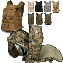 Backpacking Packs Men Army Military Tactical Backpack 900D Polyester 30L Softback Outdoor Waterproof Rucksack Hiking Camping Climbing Hunting Bags J230502