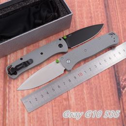 Messen JUFULE G10 Handle 535 535BK Mark 20CV Blade Copper Washer Folding Pocket EDC Tool Camping Military Hunt Outdoor Utility Knife