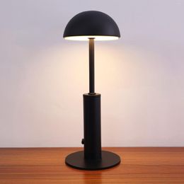 Table Lamps LED Rechargeable Bar Lamp Modern Simple Atmosphere Night Light Top Tap Switch Three Gears