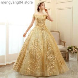 Party Dresses SWS-B004#Wedding Dress Red Royal Blue Gold Ball Gown Boat Neck Pearls Embroidery on Net Cheap Items With Wholesale T230502