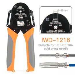 Tang IWD1216 A connector male and female pin crimping pliers for Wei En HARTING HEE crimping pliers cold pressing needle iwiss tool