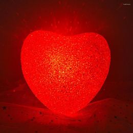 Night Lights Battery-operated Plastic Decorative Valentine's Day Love Heart LED Bedside Lamp Decor Home Supplies