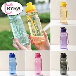 Mugs Cold Water Cup Gift Plastic Large Capacity Colour Transparent Outdoor Wholesale Water Bottle Transparent Portable Sports Kettle Z0420